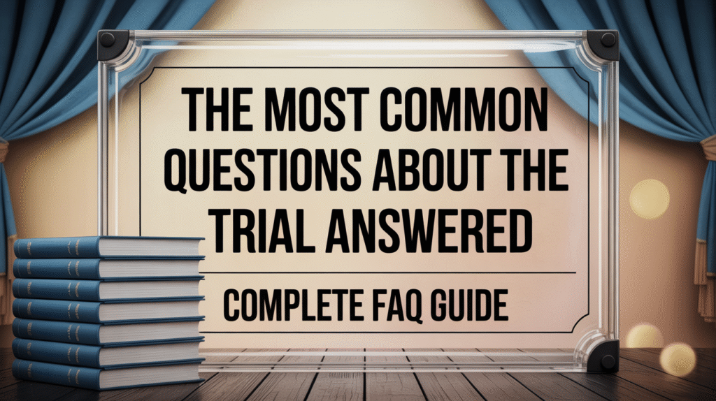 The Most Common Questions About The Trial Answered - Complete FAQ Guide