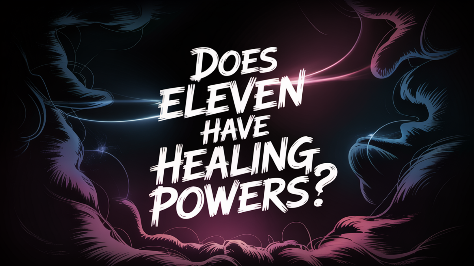 Minimal abstract design used as a header image for the article about Eleven’s healing powers.