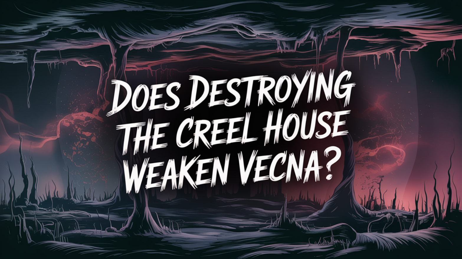 Does Destroying the Creel House Weaken Vecna? Abstract Image