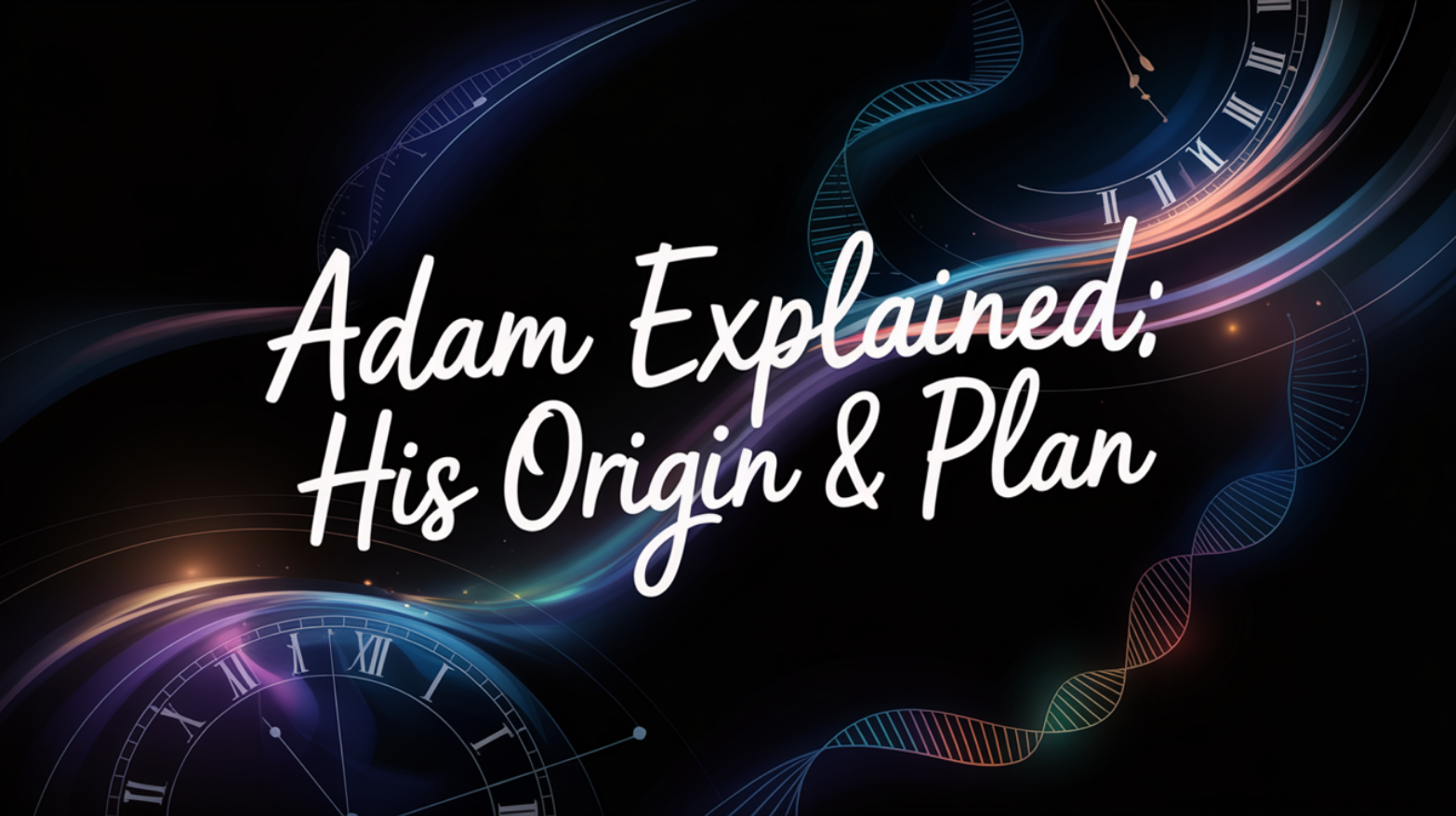 Adam Explained: His Origin & Plan