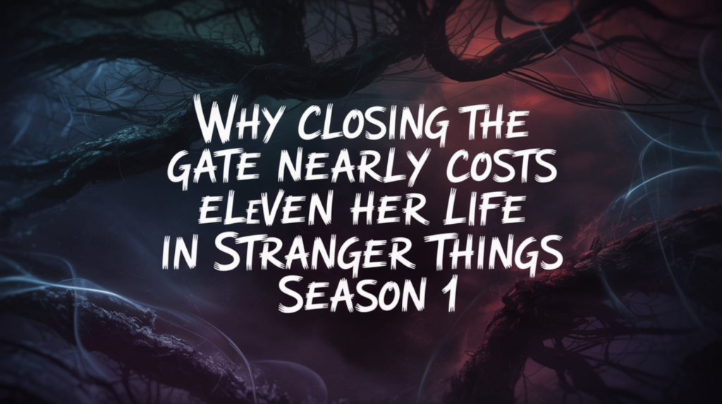 Why Closing the Gate Nearly Costs Eleven Her Life in Stranger Things Season 1