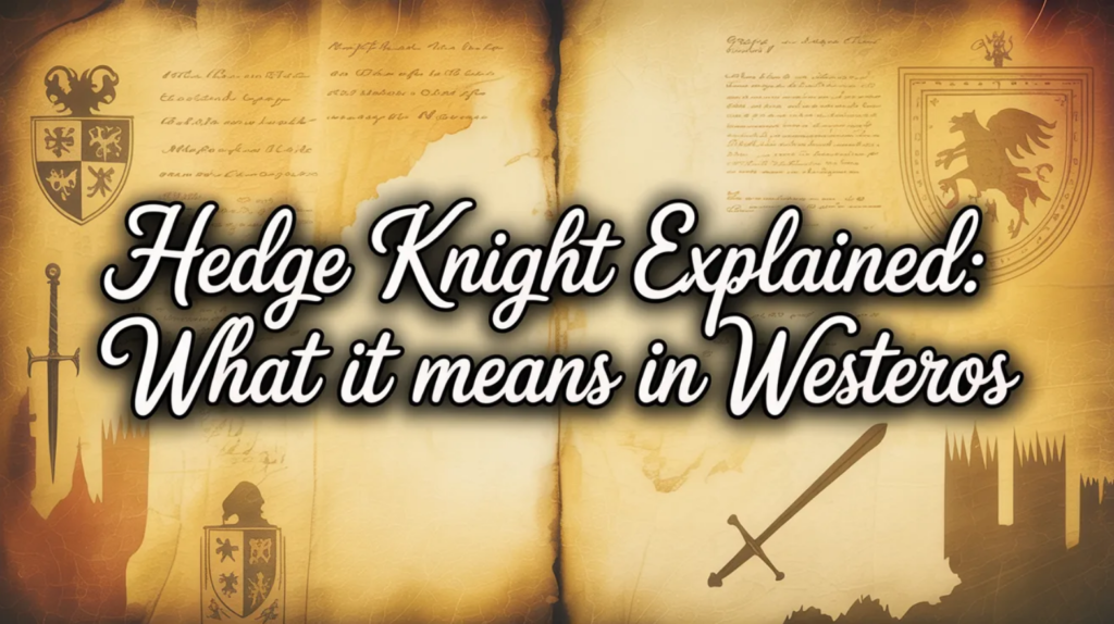 Hedge Knight Explained: What It Means in Westeros (and Why Dunk Is Different)