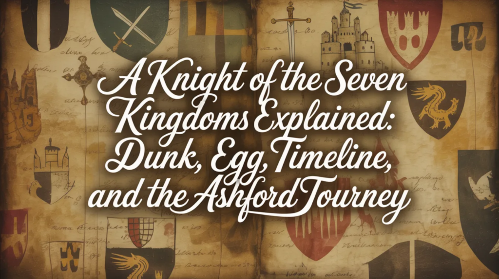 A Knight of the Seven Kingdoms Explained: Dunk, Egg, Timeline, and the Ashford Tourney