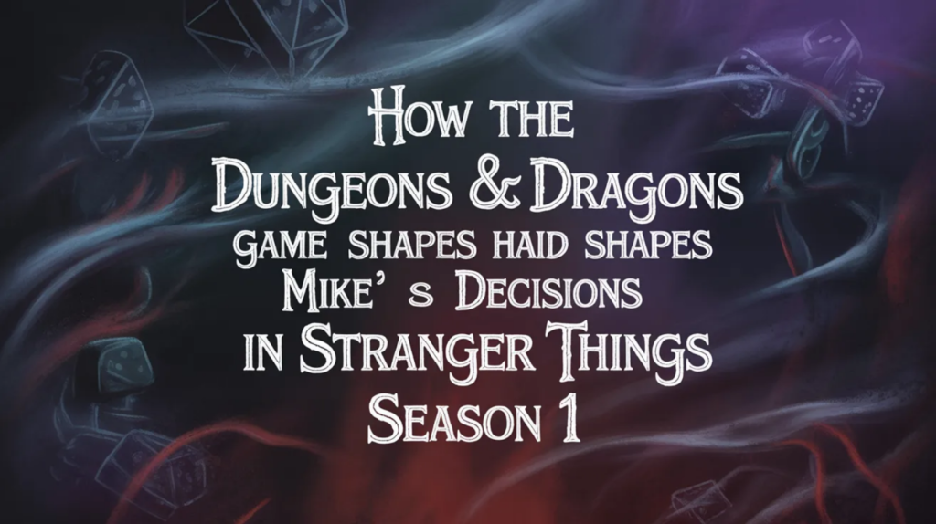 How the Dungeons & Dragons Game Shapes Mike’s Decisions in Stranger Things Season 1