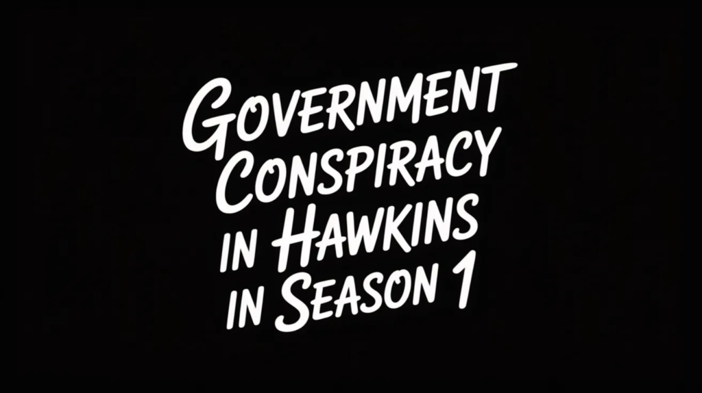 Government Conspiracy in Hawkins in Stranger Things Season 1