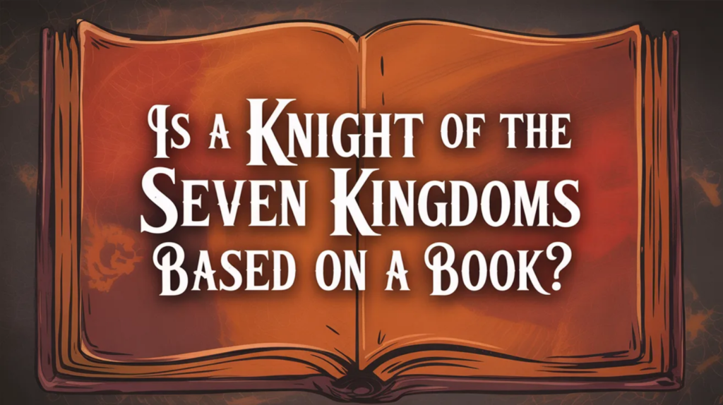Is A Knight of the Seven Kingdoms Based on a Book?